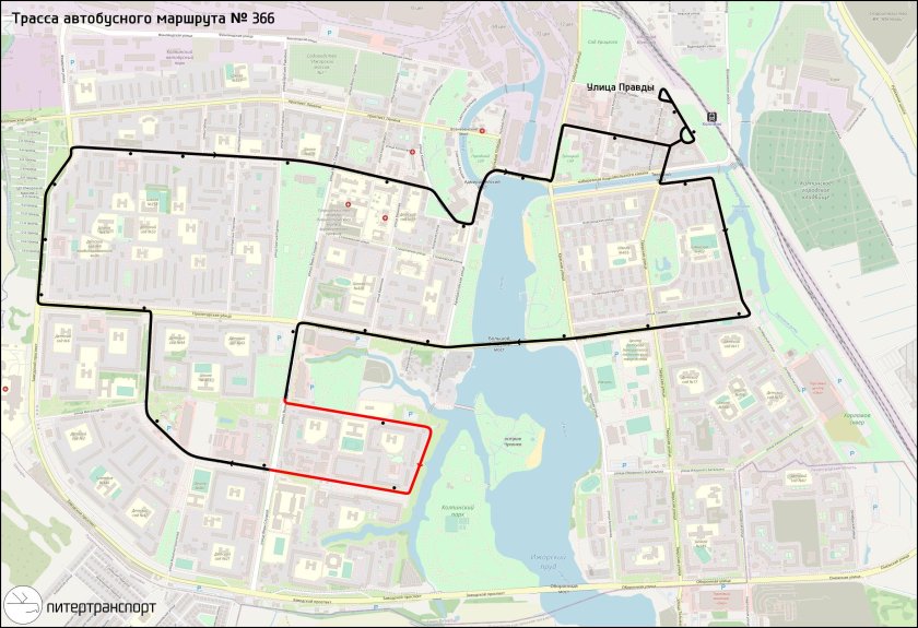 366 Автобус Колпино