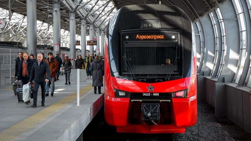 Поезд Аэроэкспресс в Шереметьево