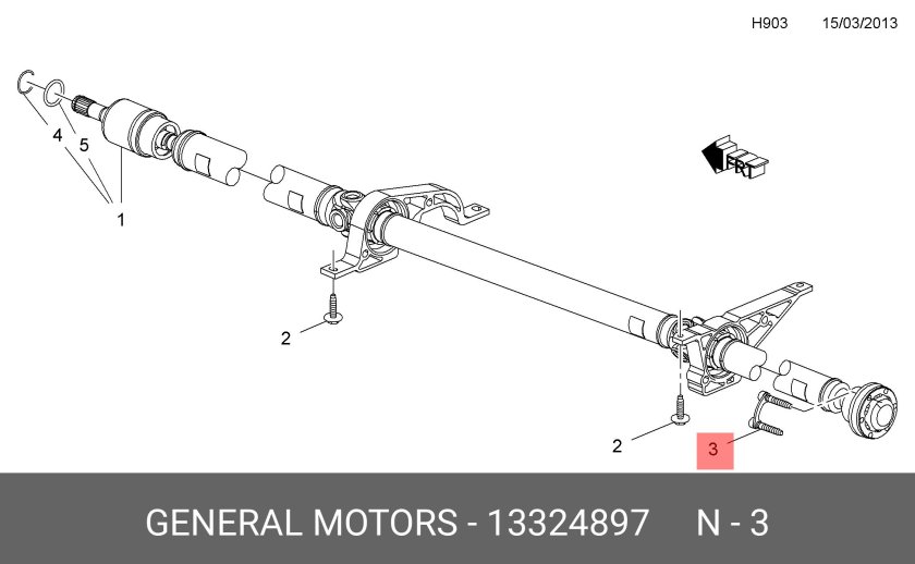 Подшипник подвесной карданного вала кадиллак srx