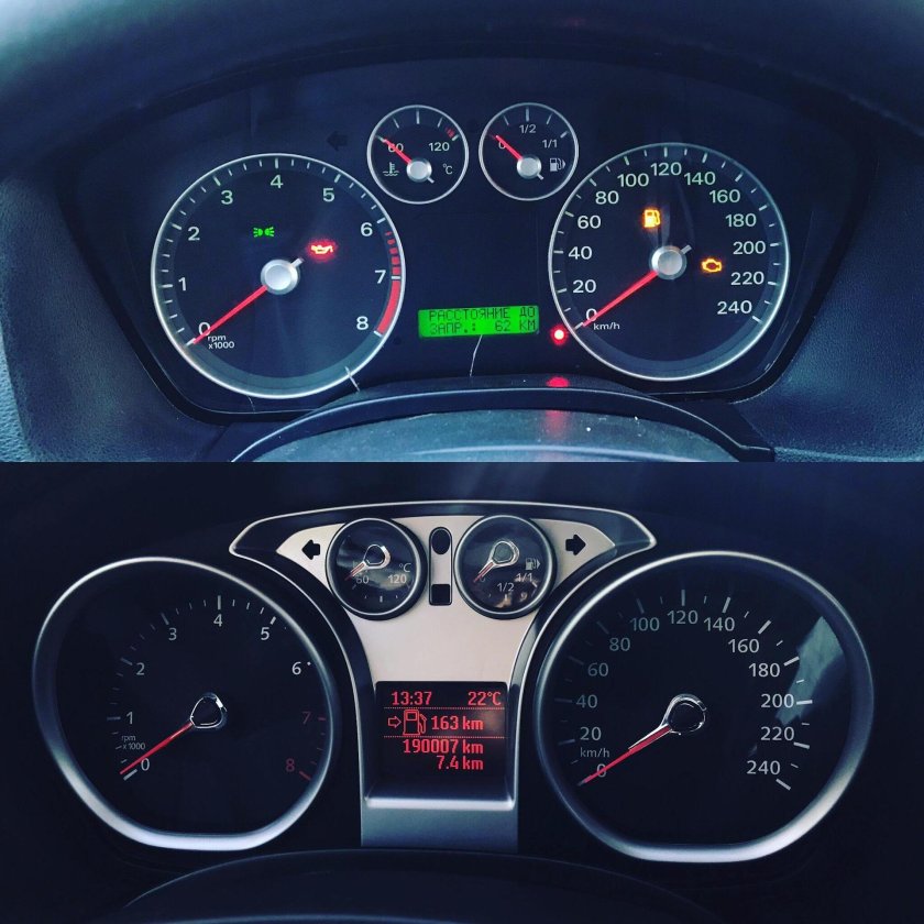 Ford Focus 2007 приборная панель