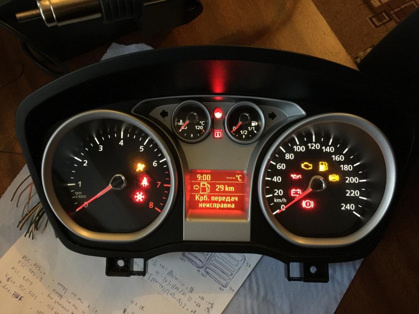 Панель приборов Ford Focus 2