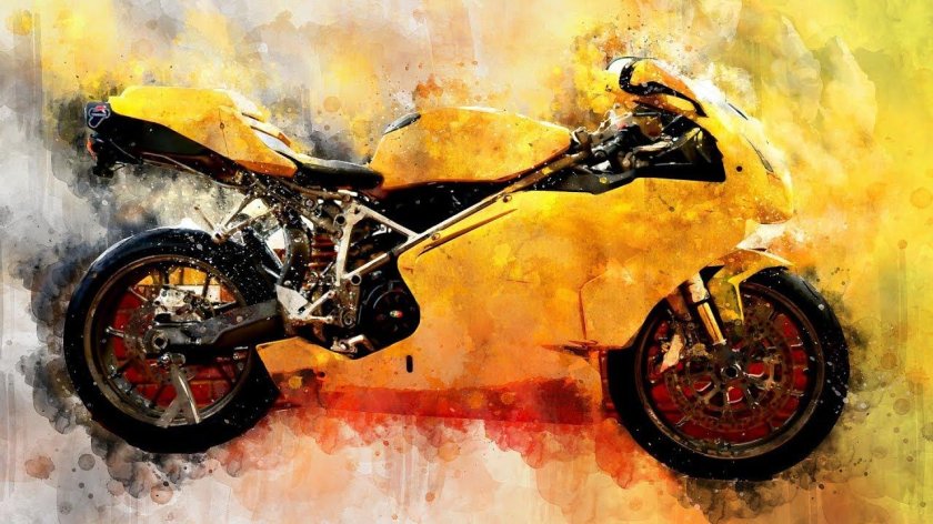 Мотоцикл арт