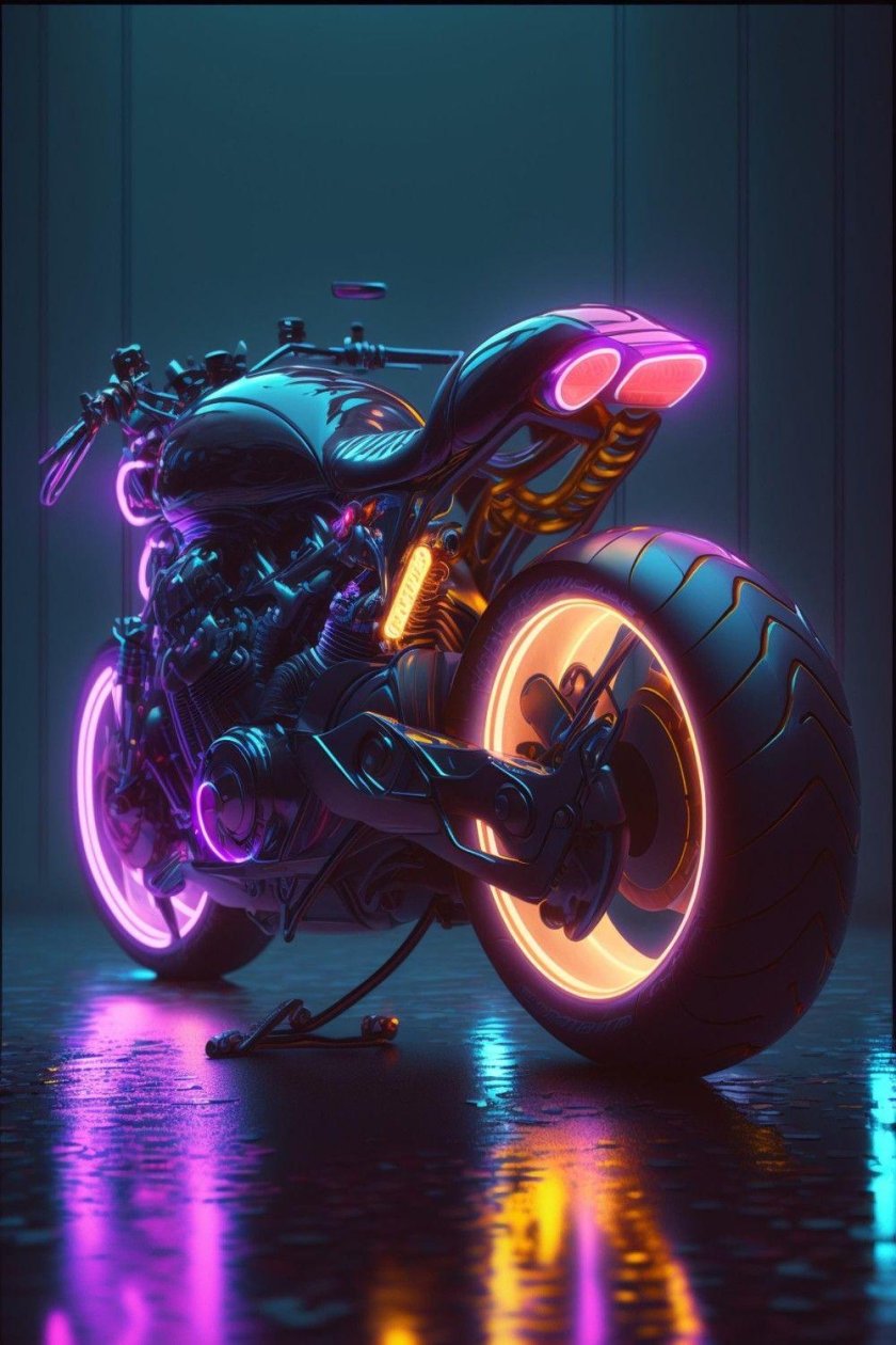 Киберпанк мотоцикл