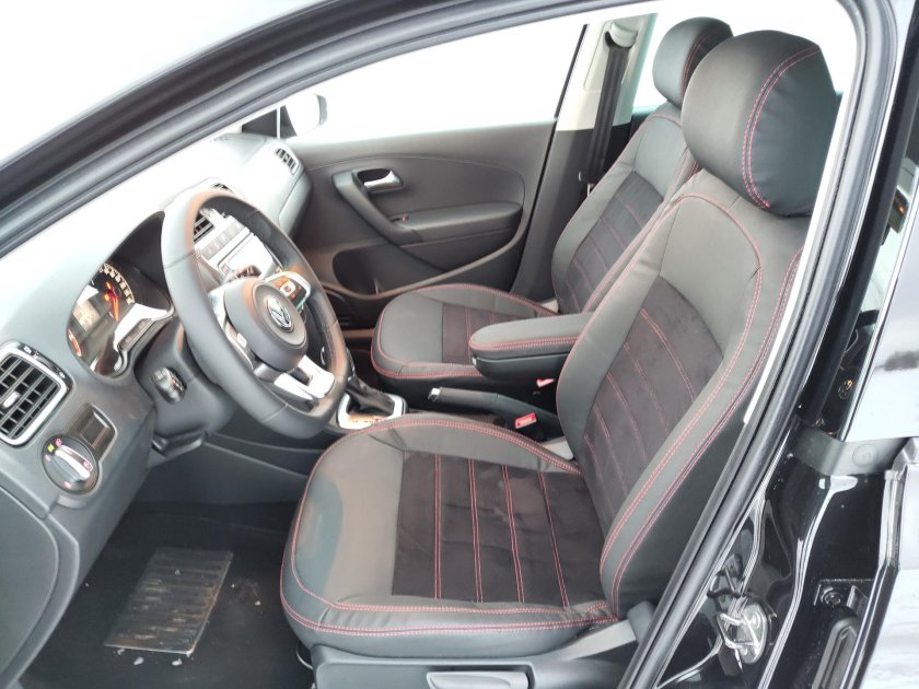 Чехлы поло седан алькантара