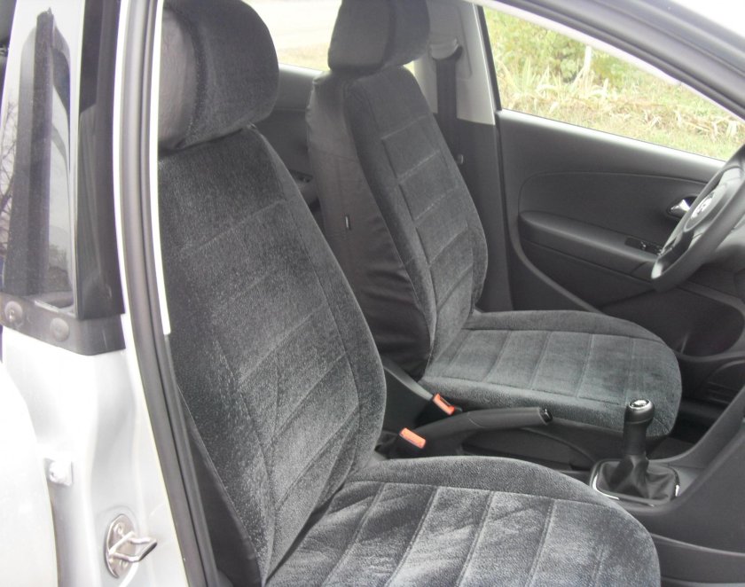 Чехлы экокожа алькантара фольксваген поло автопилот