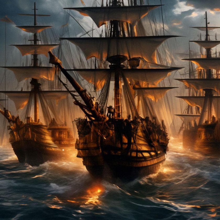 Картины морских сражений