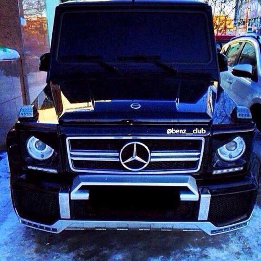 Мерседес Гелендваген черный тонированный