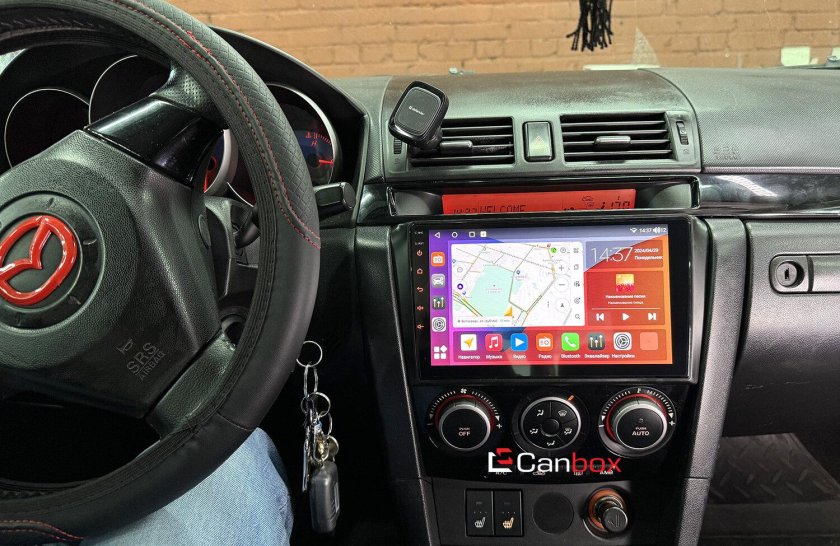 Магнитола 2 дин мазда 3 бк