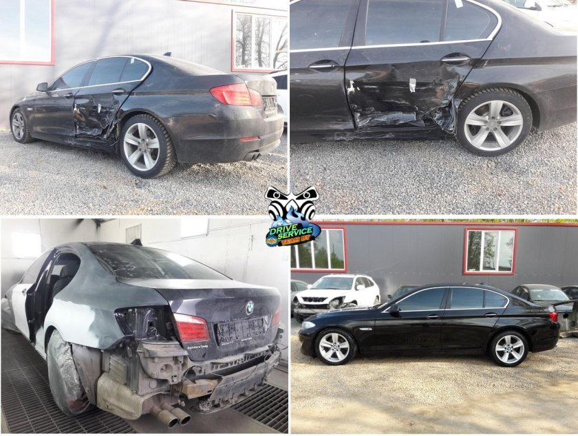 Восстановление авто до и после