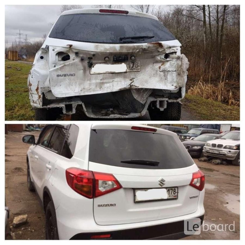 Машина до ДТП И после