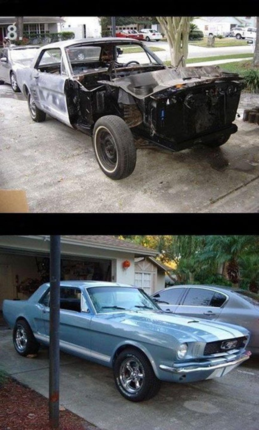 Восстановленные старые автомобили