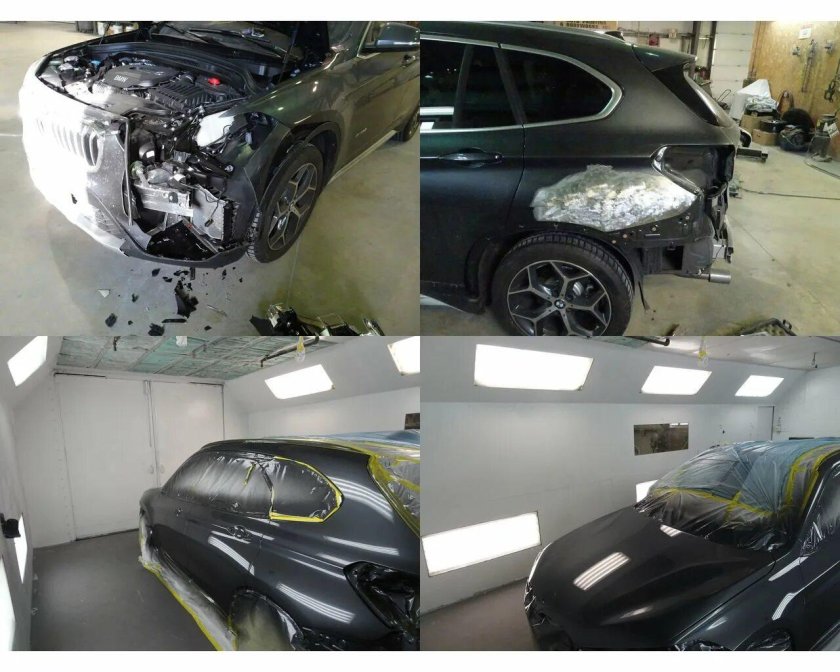 Покраска автомобиля до и после