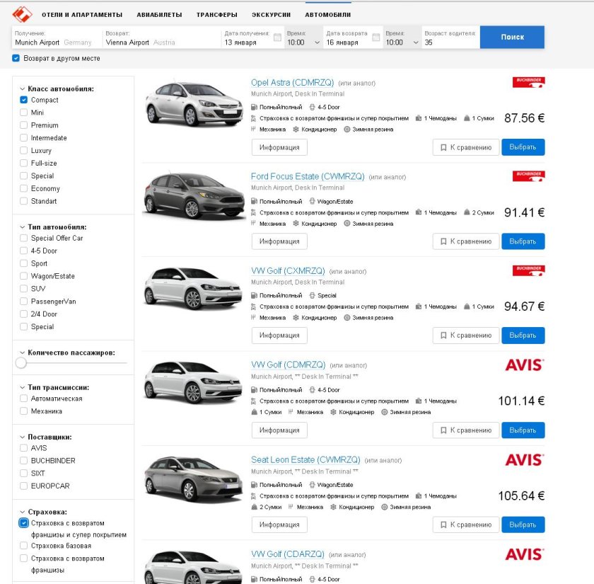 Автомобили с-класса список