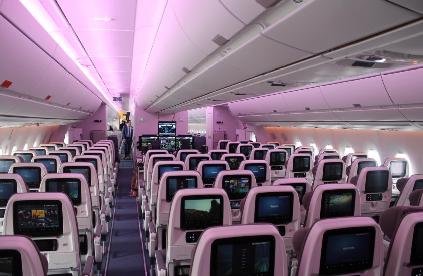 Airbus a350 XWB салон