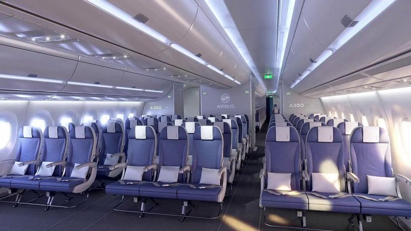 Салон самолета Аэробус 350