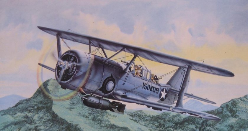 Самолет Curtiss SBC -4 Helldiver