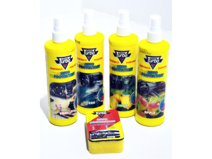 Полироль панели с губкой океан "турбо" 250мл спрей (20)