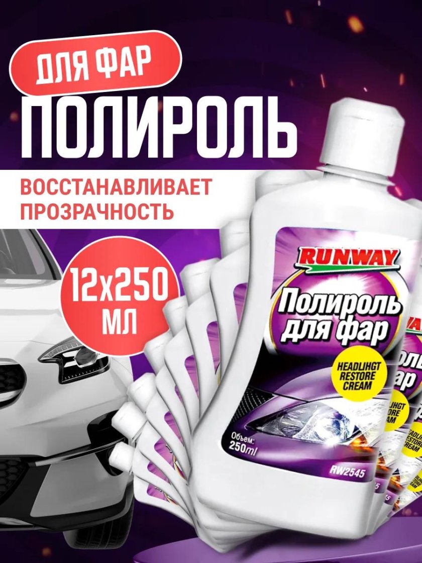Runway полироль для фар