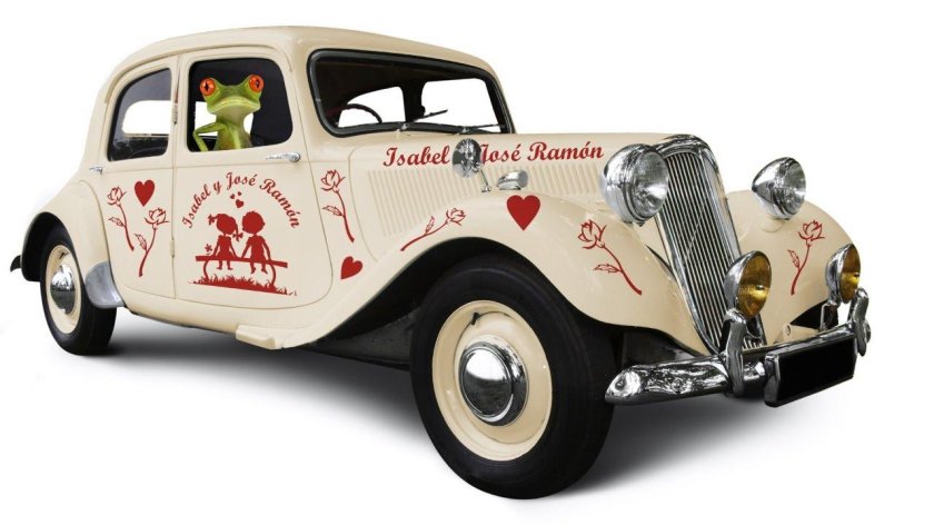 Ретро автомобиль белый