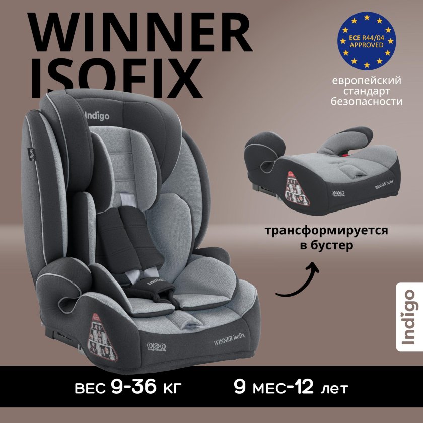 Winner Isofix автокресло Indigo