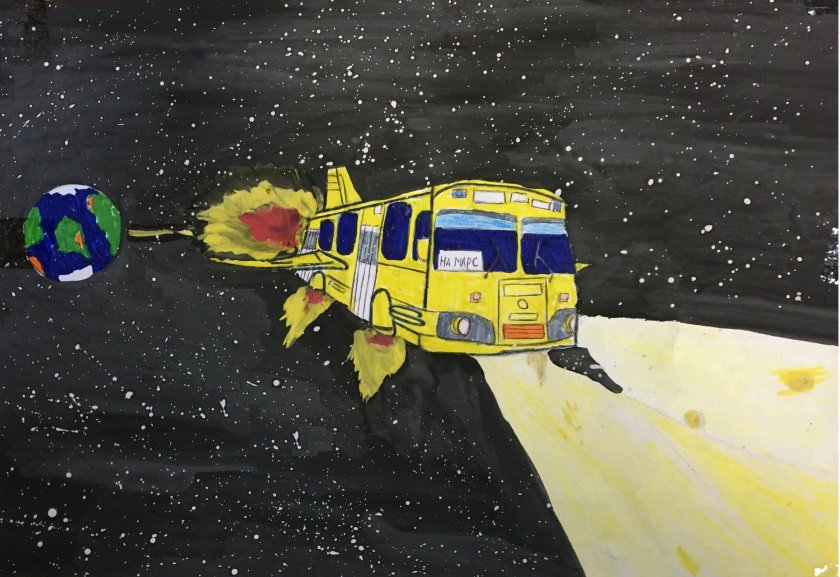 Транспорт будущего рисунки