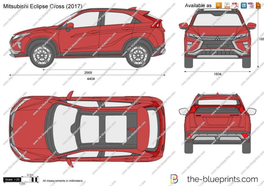 Митсубиси Эклипс кросс 2021 габариты