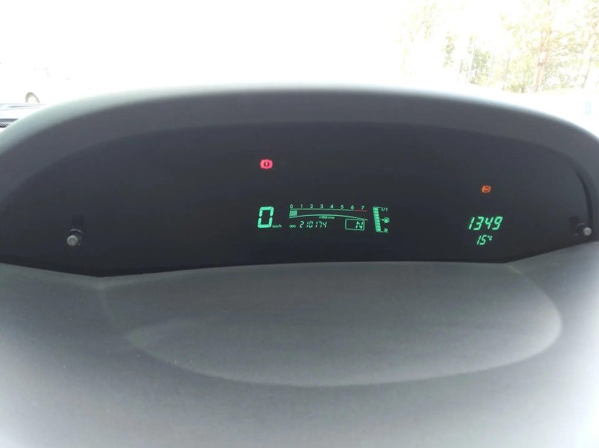 Toyota Yaris панель приборов