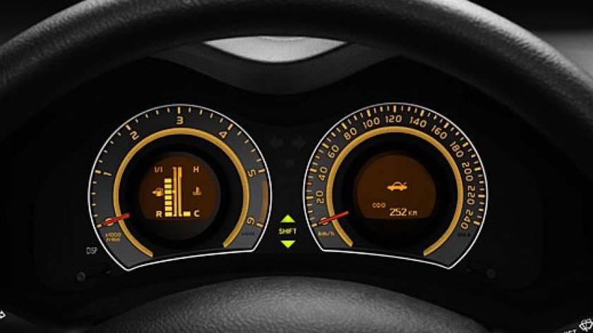 Toyota Auris приборная панель,2007