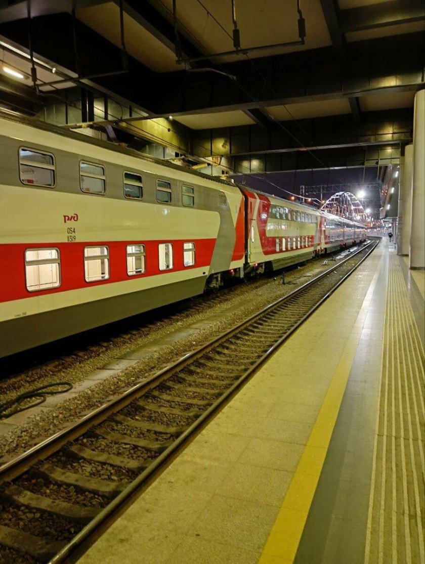 Двухэтажный поезд ржд москва санкт-петербург