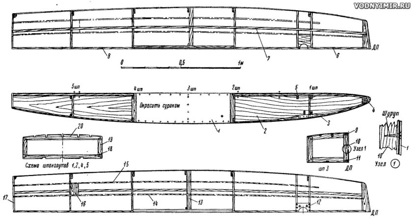 Швертбот финн чертеж