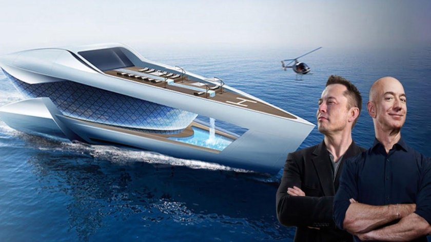 Концепт 120 метровой яхты Амара