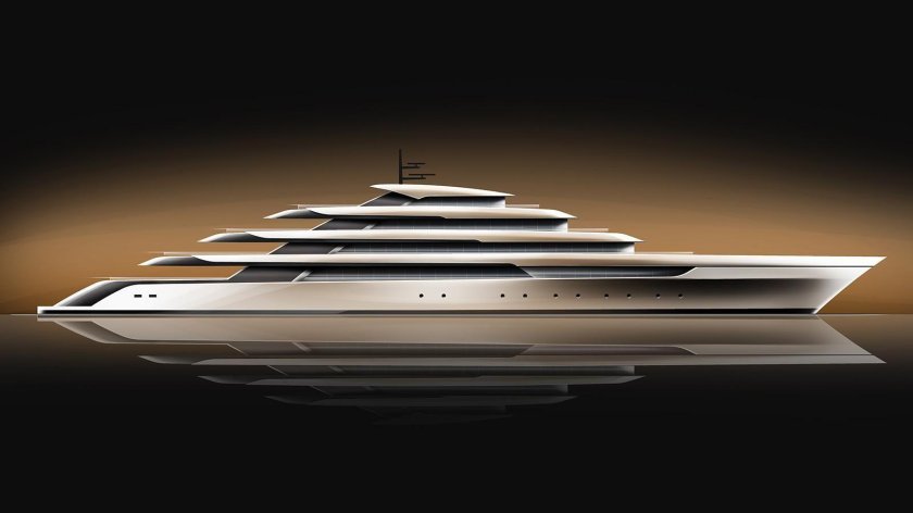 Мега яхта концепт 200 метров