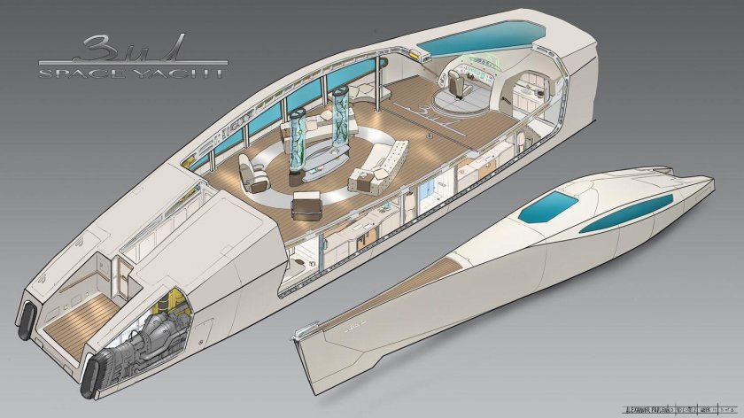 Яхта футуризм концепт