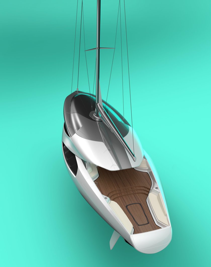 Концепт парусной яхты