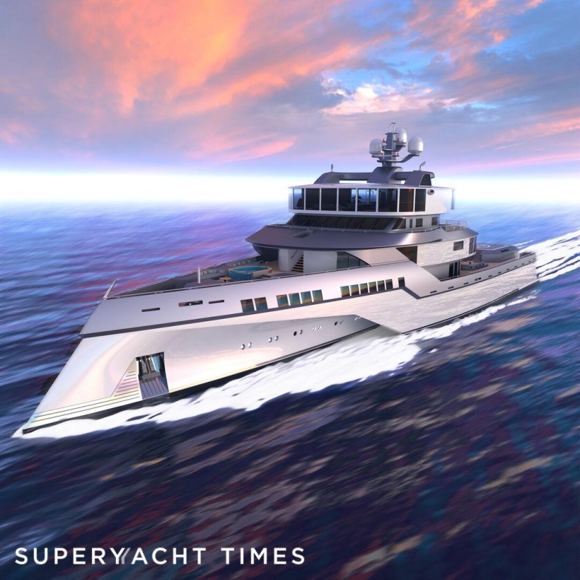 Мегаяхта тримаран