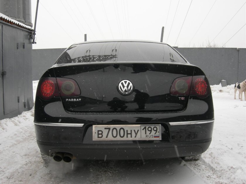 Volkswagen Passat b6 тонированные фары