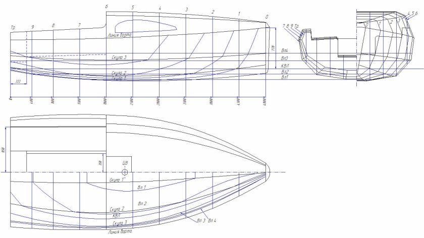 Швертбот Динги чертежи