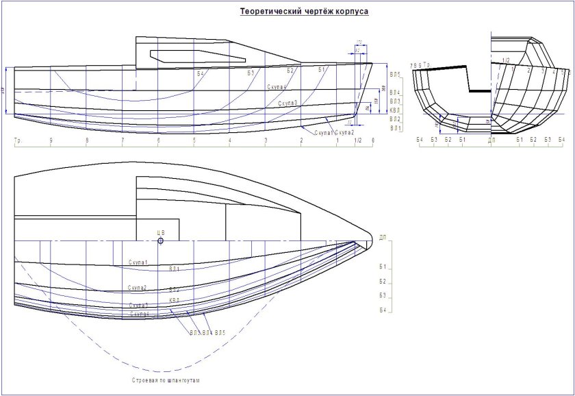 Карась 500 яхта чертежи
