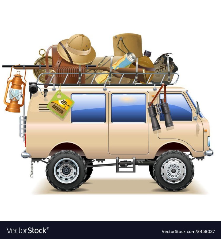 Туристы на машине