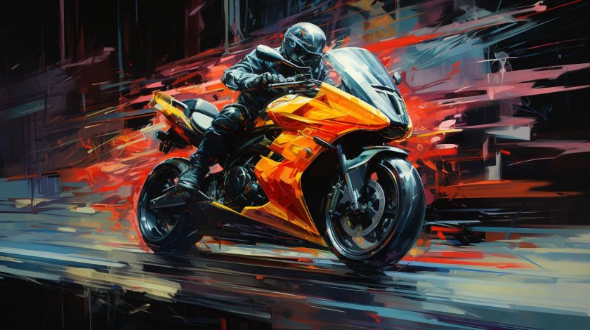 Мотоцикл картина