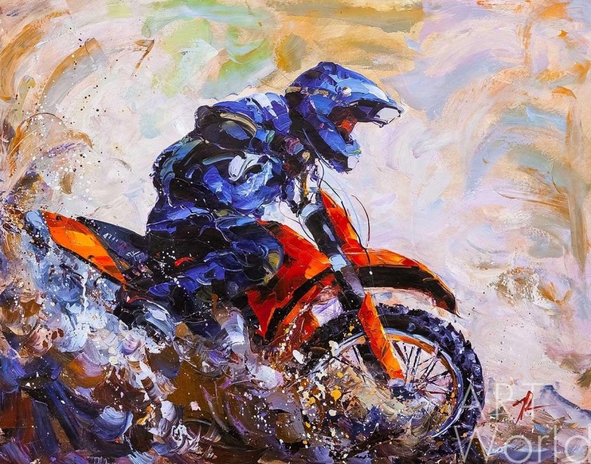 Художник Хосе Родригес мотоциклы