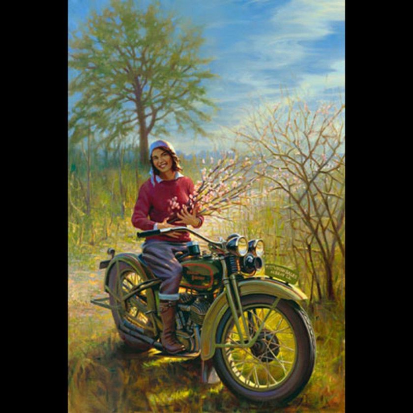 Художник Харлей Дэвидсон Дэвид уль