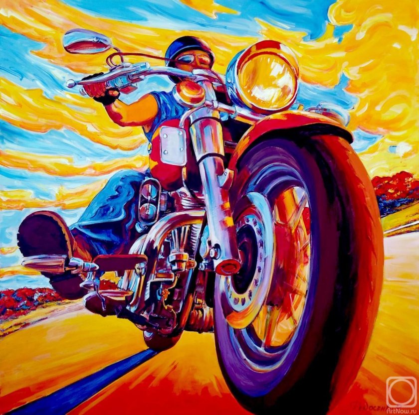 Постер мотоцикл