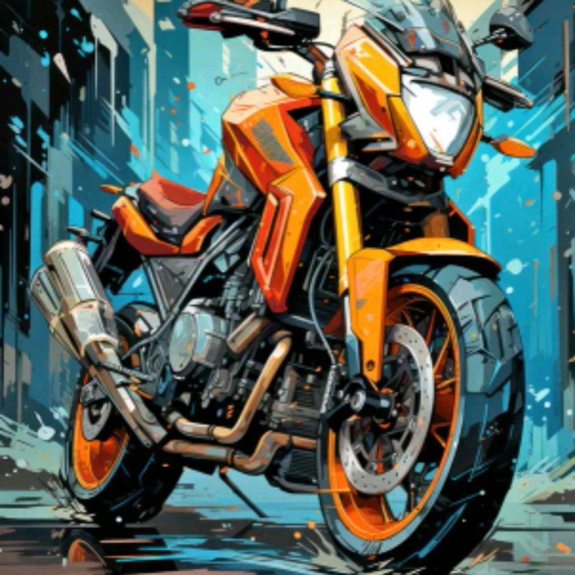 Мотоцикл арт