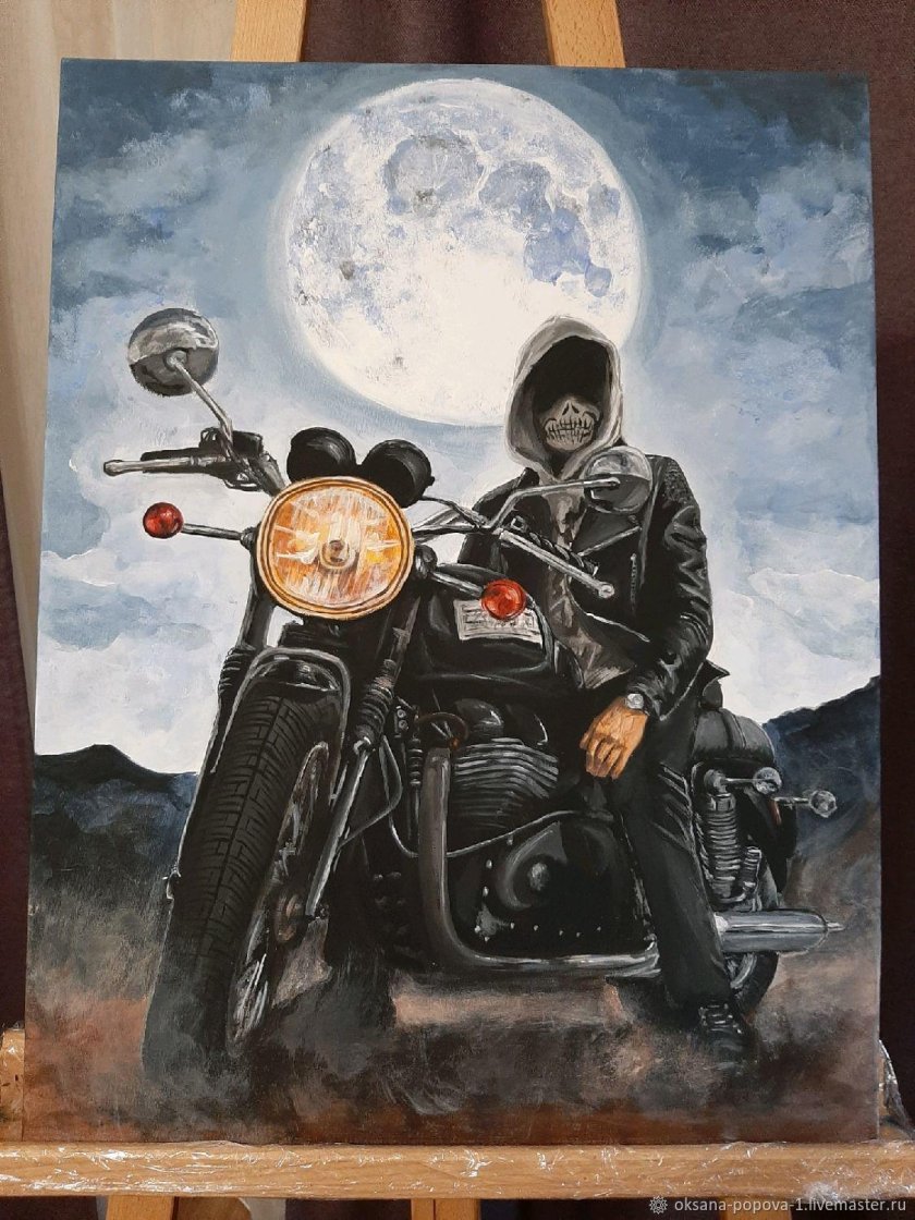 Байкеры живопись