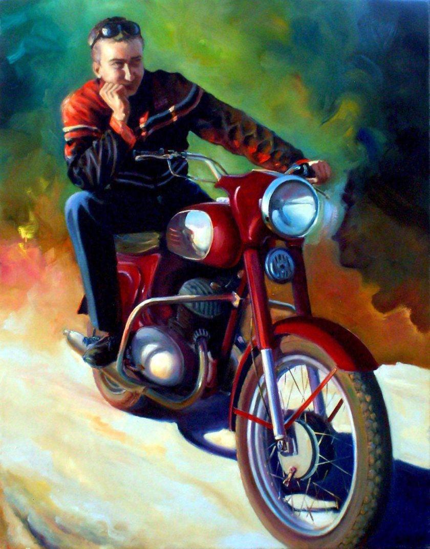 Художник Роман Федосенко картины мотоцикл
