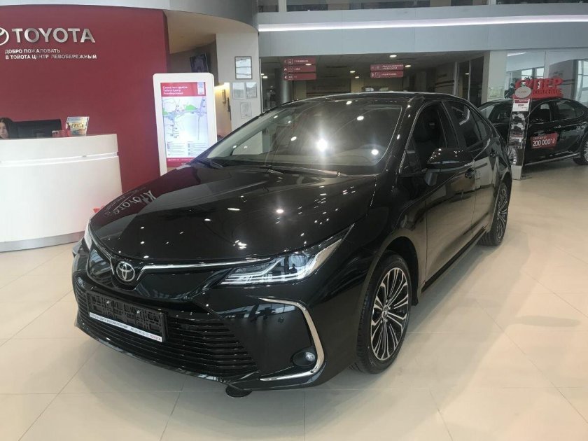 Тойота Королла 2021 черная