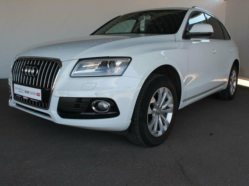 Белый Audi q5 i (8r) Рестайлинг 2.0 at (225 л.с.) 4wd с пробегом