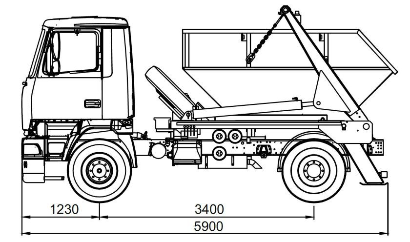 Бункеровоз ко-440а1 КАМАЗ 43255