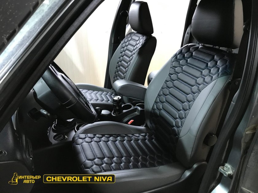 Авточехлы Chevrolet Niva (2014-) (жаккард) Antei